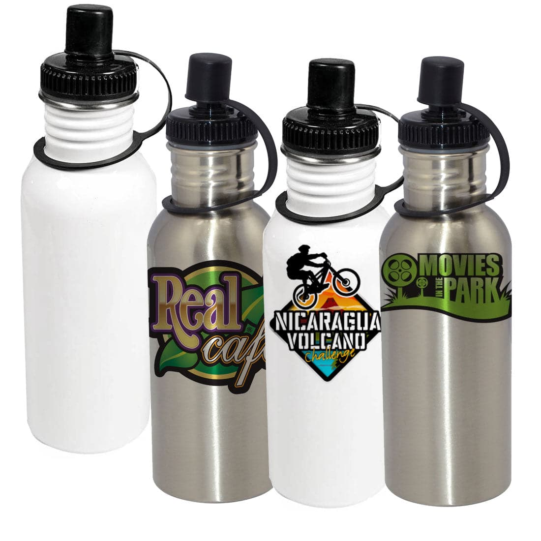 Sublimation 600ml/ 20oz Stainless Steel Water Bottle - Pack of 6